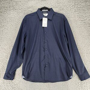 American Heritage Shirt Mens Medium Blue Long Sleeve Button Up *NWT*